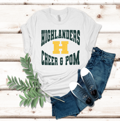 Highlanders Cheer & Pom T-Shirt