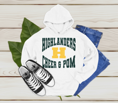 Highlander Cheer and Pom Hoodie